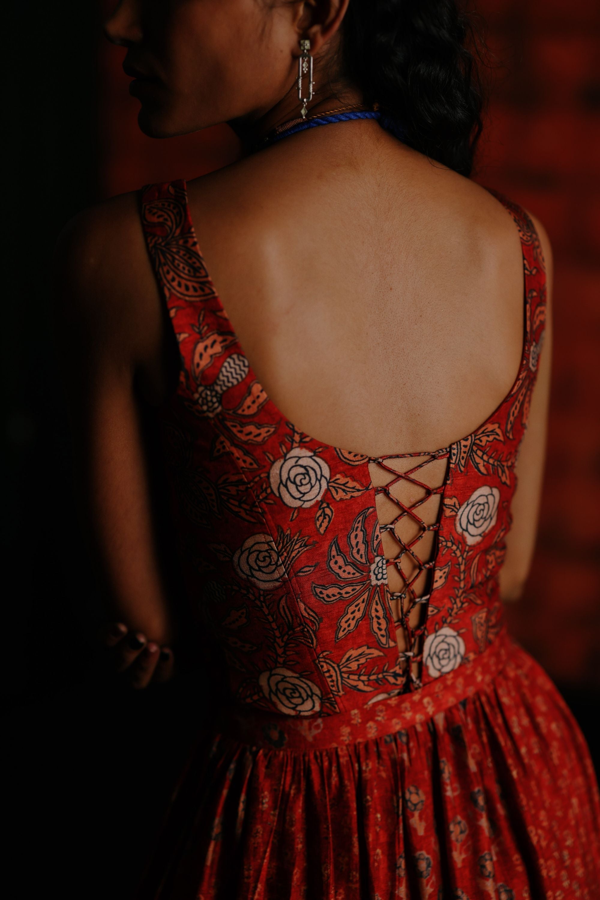 Brick red skirt co-ord