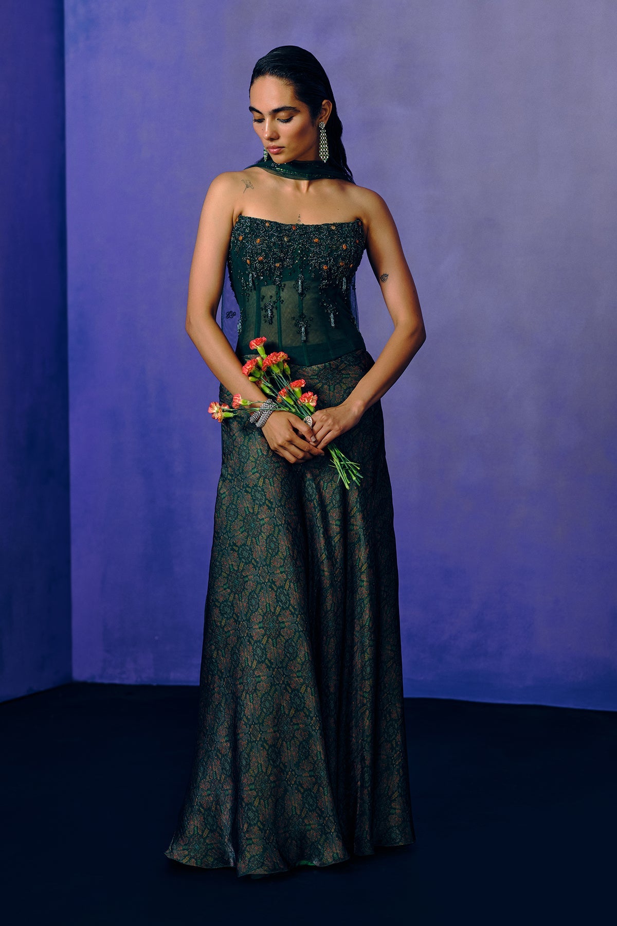 Verdant Muse Corset & Skirt Set