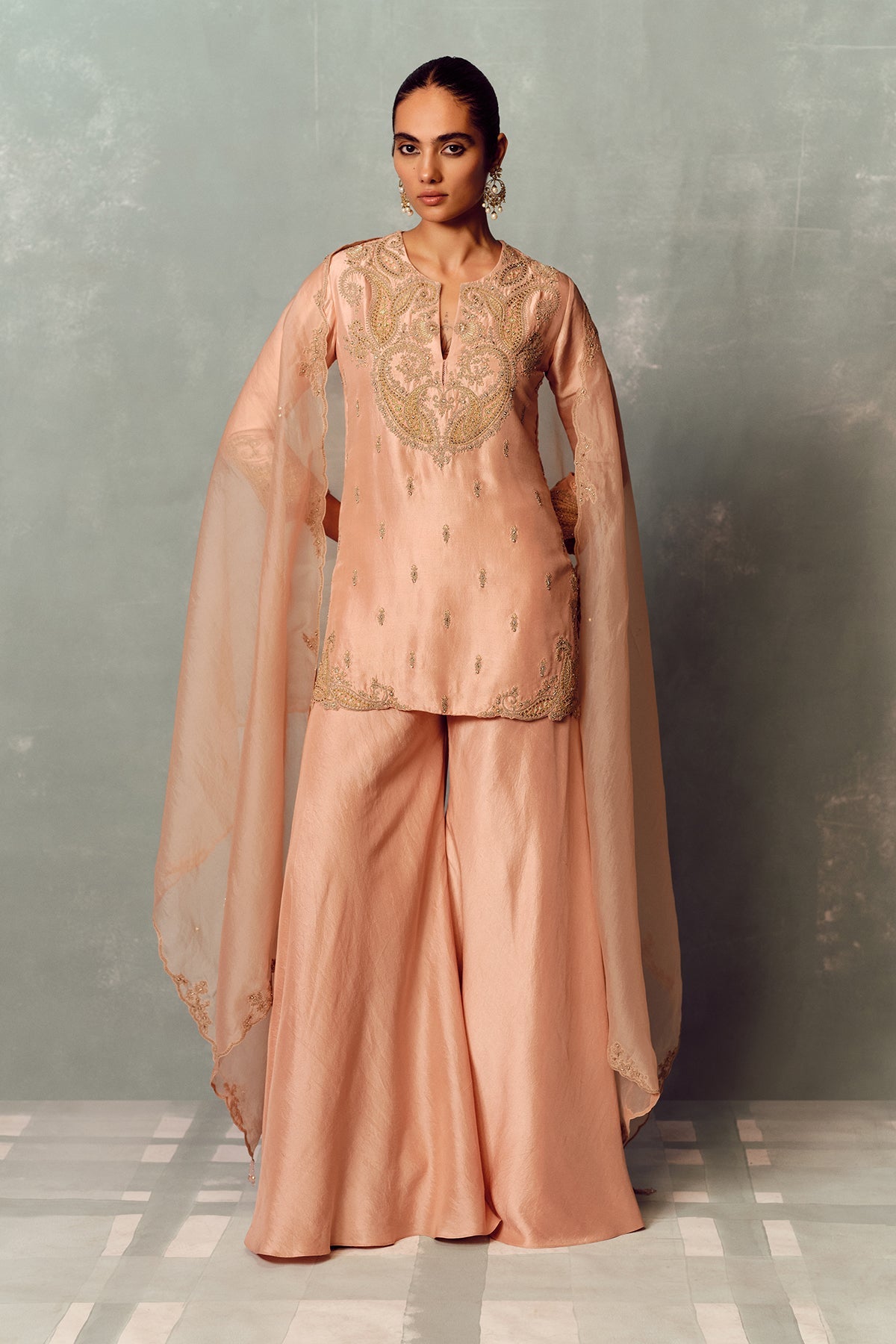 Rosé Lumière Sharara Set