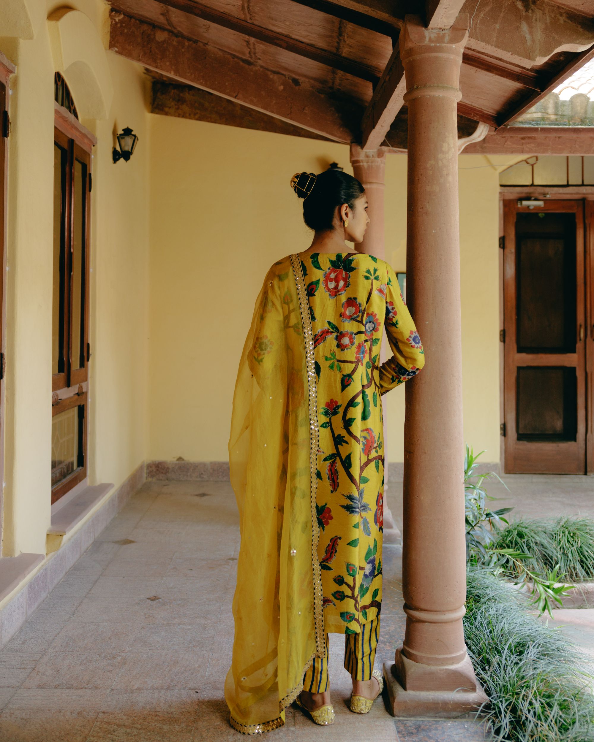 Sunflower yellow kurta set