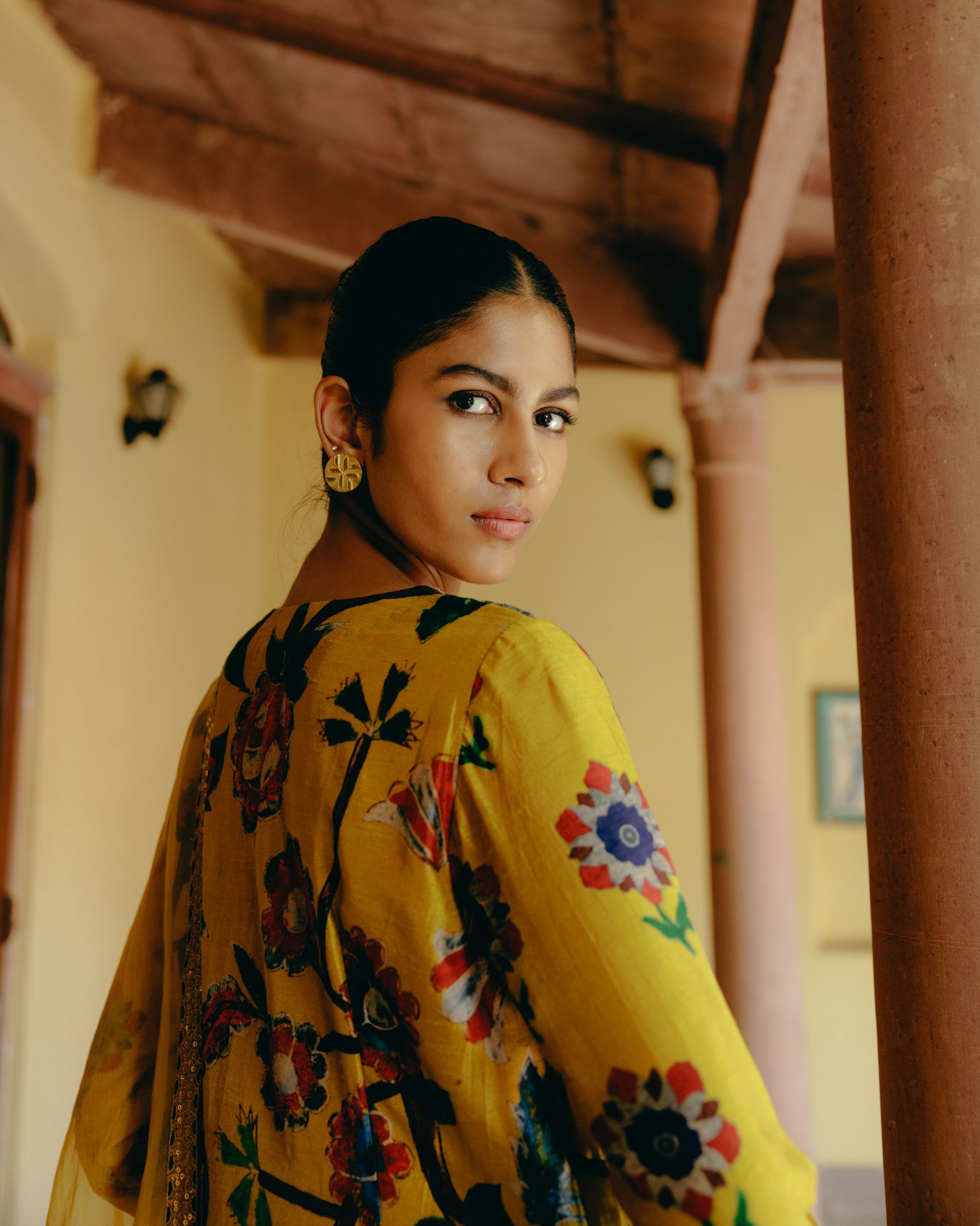 Sunflower yellow kurta set