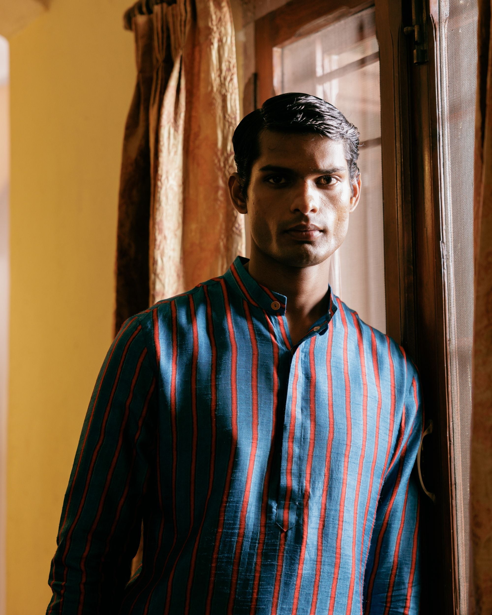 Azure blue kurta set