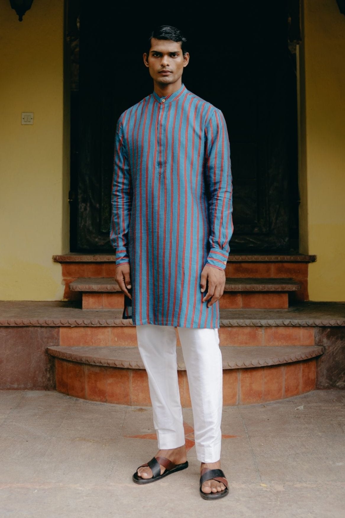Azure blue kurta set