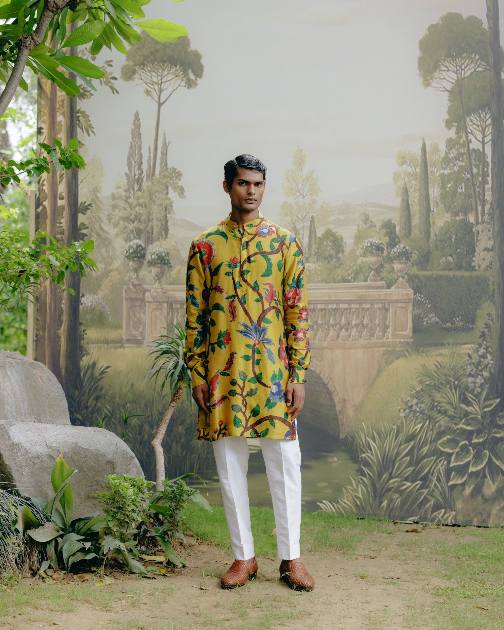 Sunflower yellow kurta set