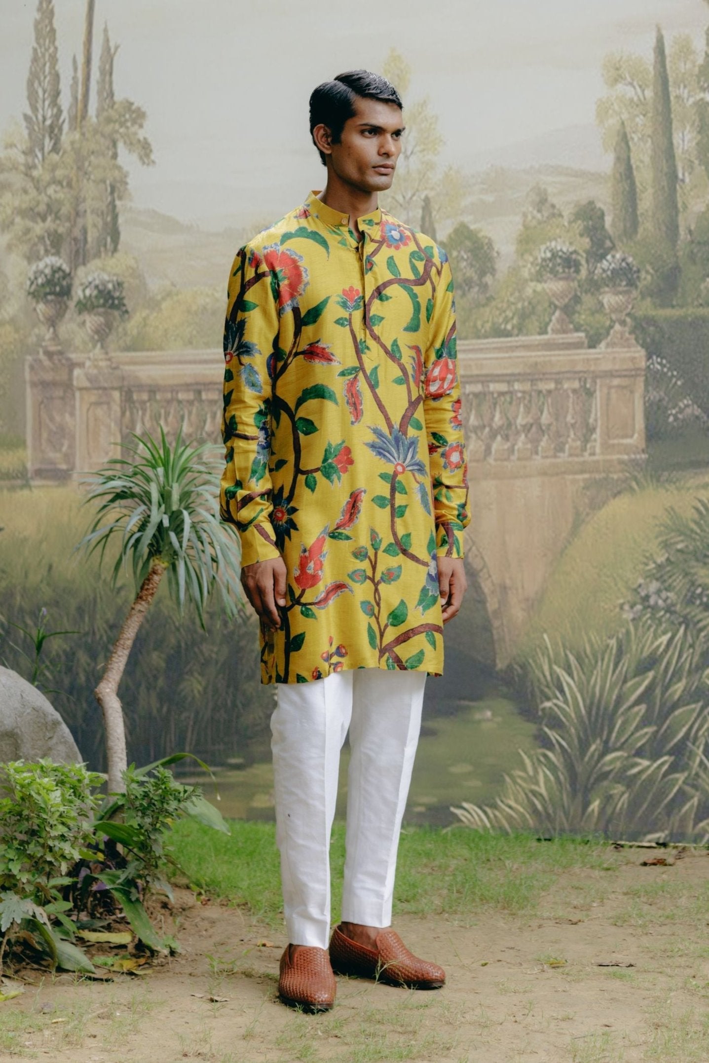 Sunflower yellow kurta set