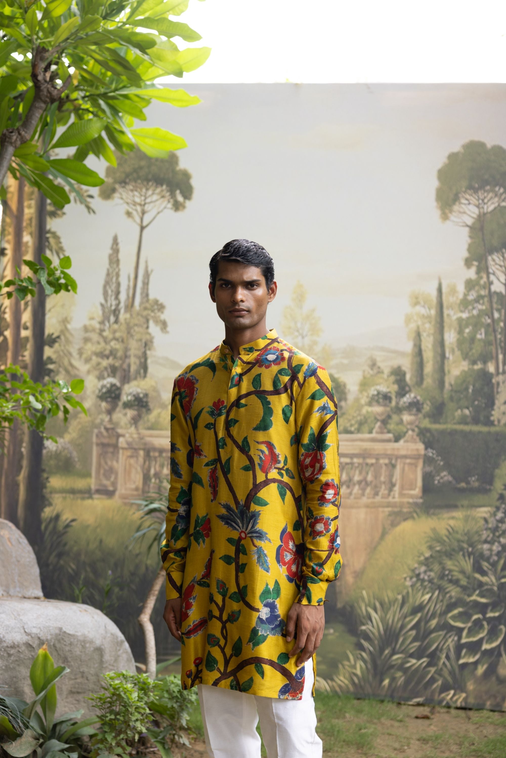 Sunflower yellow kurta set