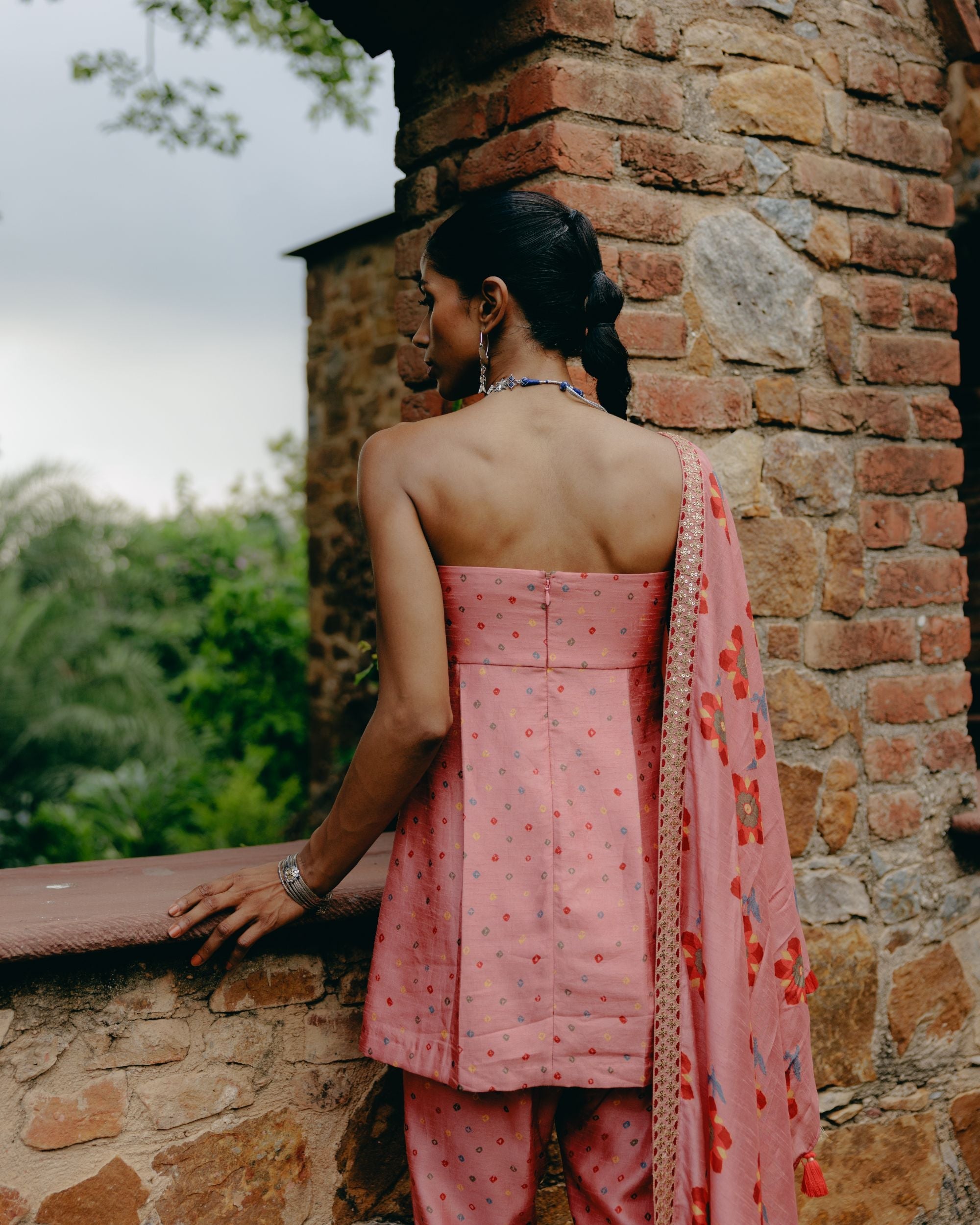 Dusty rose tunic set