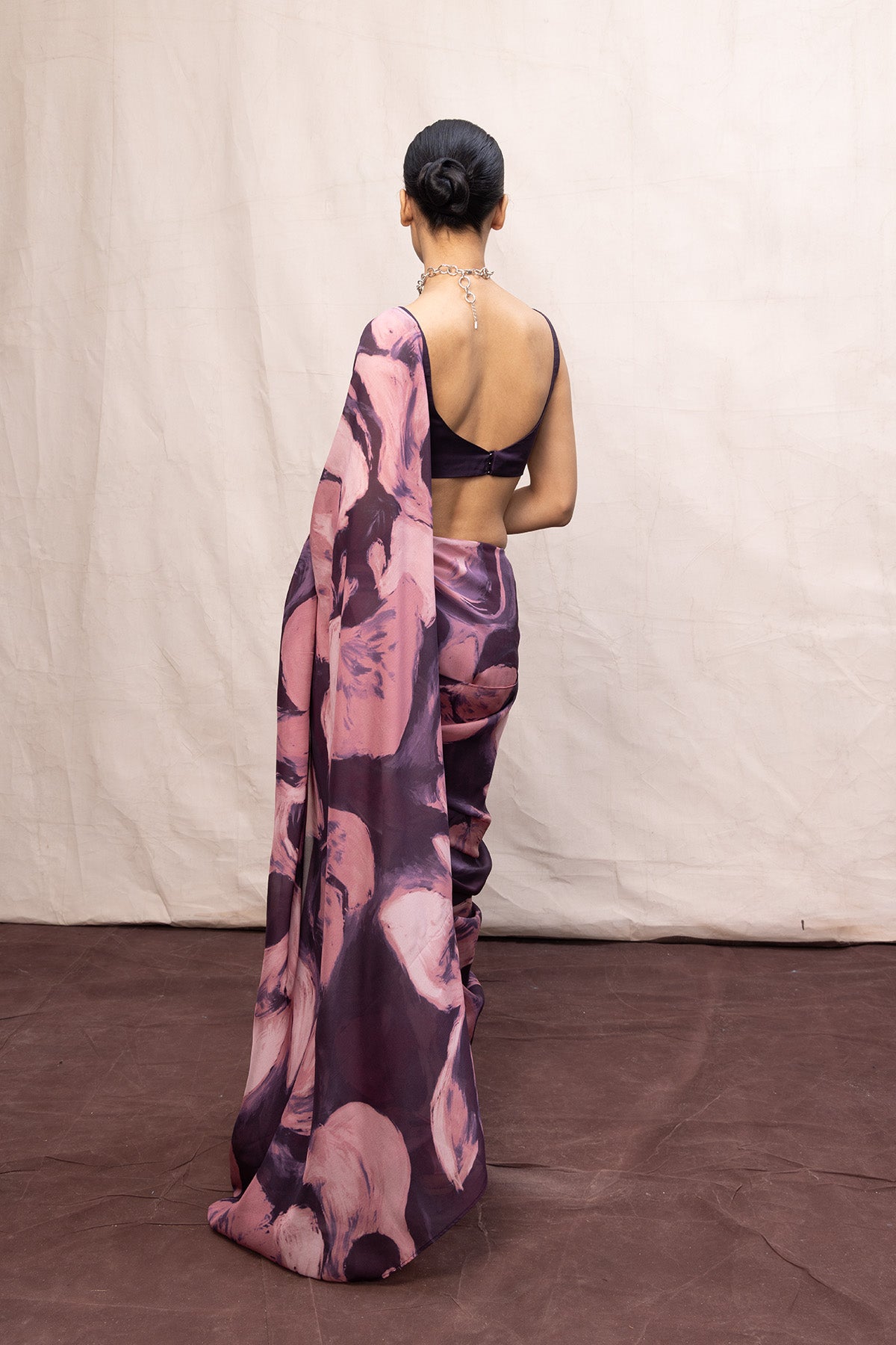 Multicolour Chiffon Digital Print Saree
