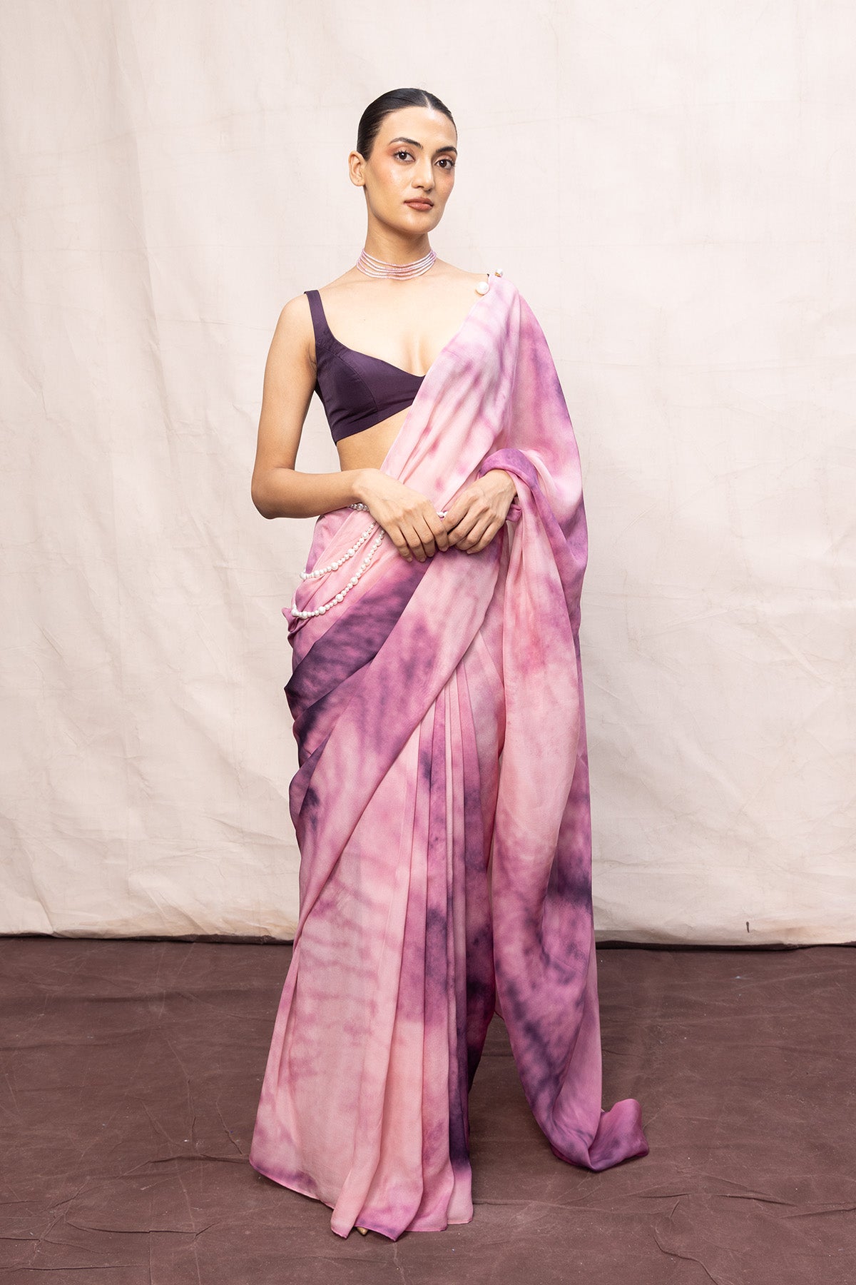 Multicolour Chiffon Digital Print Saree