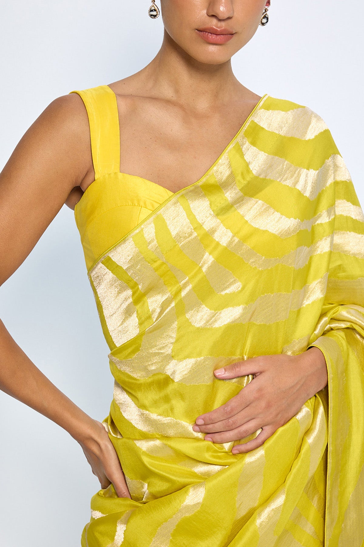 Handwoven Sage Green Silk Saree