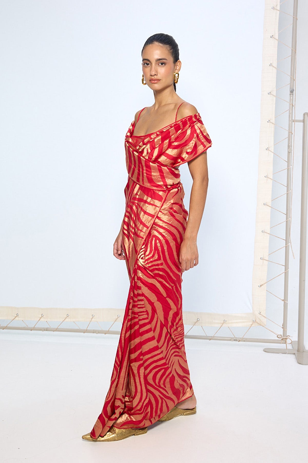 Handwoven Classic Red Silk Saree