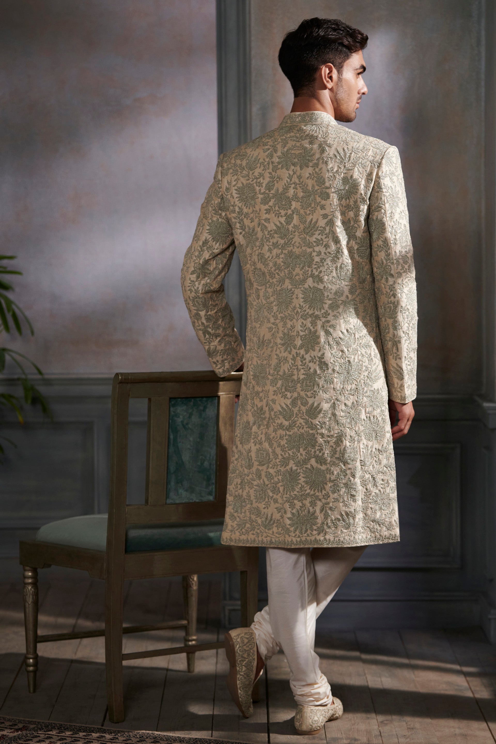 CHAYANK SHERWANI – BEIGE