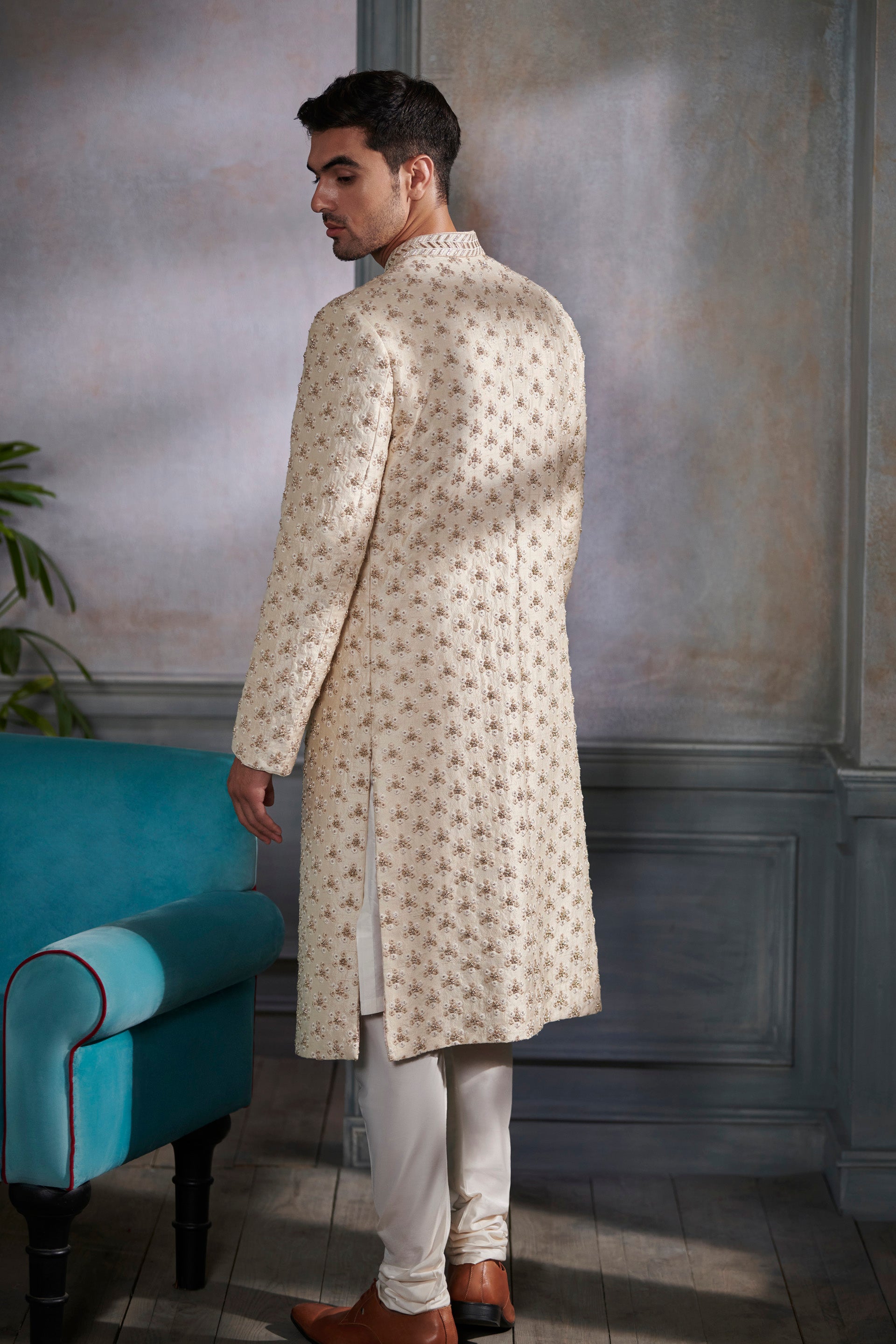 LIAN SHERWANI – CREAM