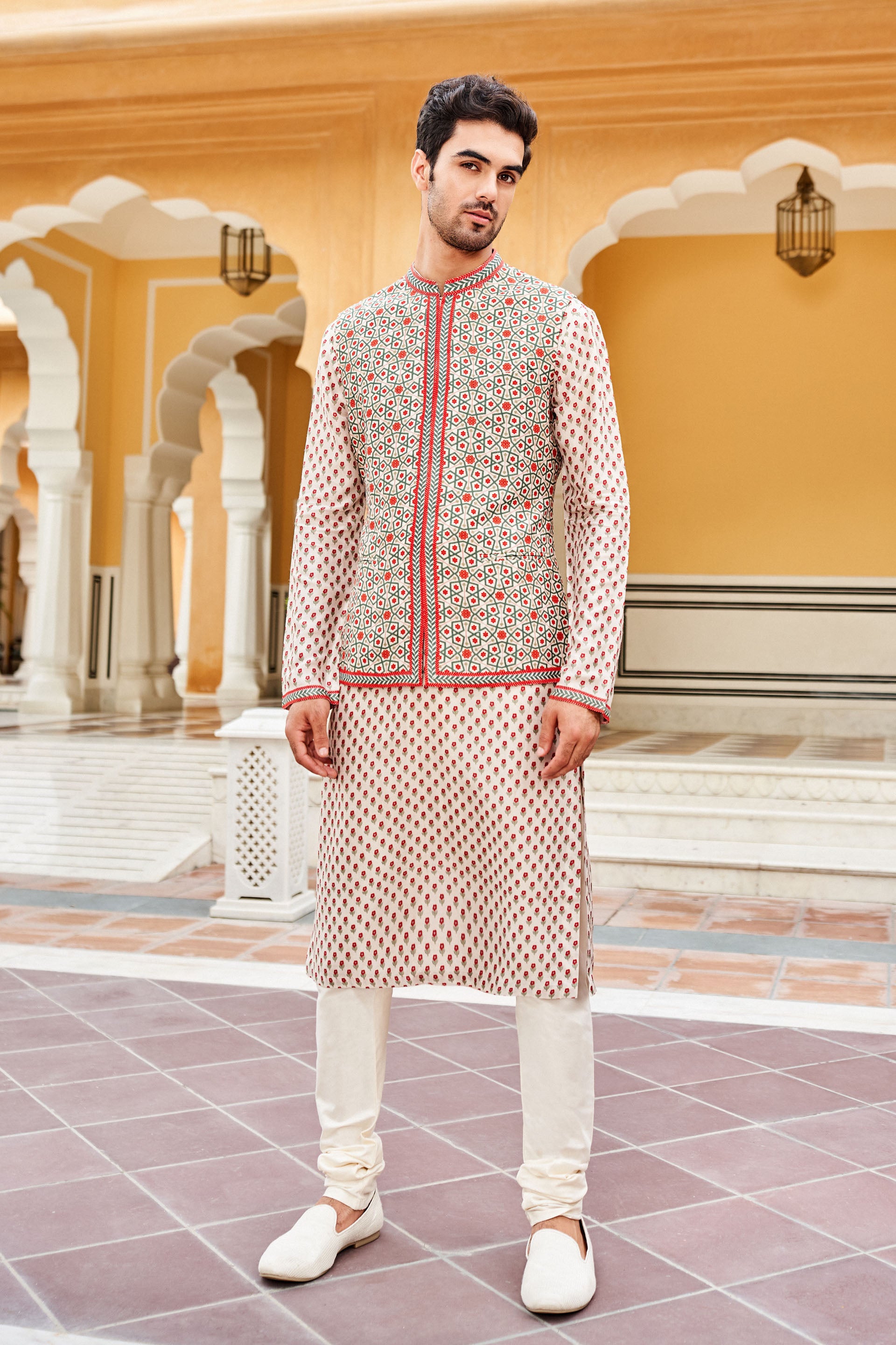 CHITAKSH NEHRU JACKET - IVORY