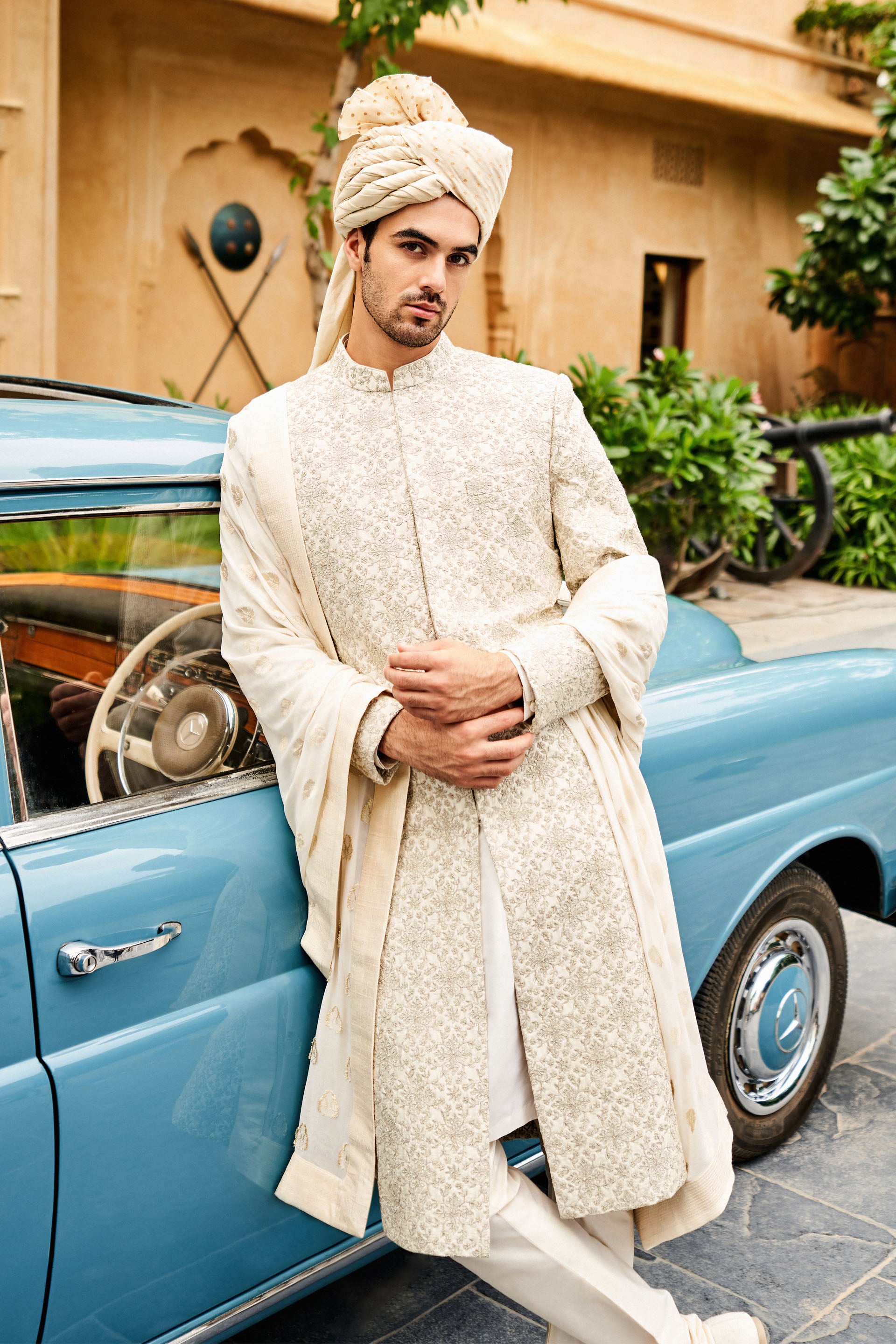 IVAAN SHERWANI - OFF WHITE