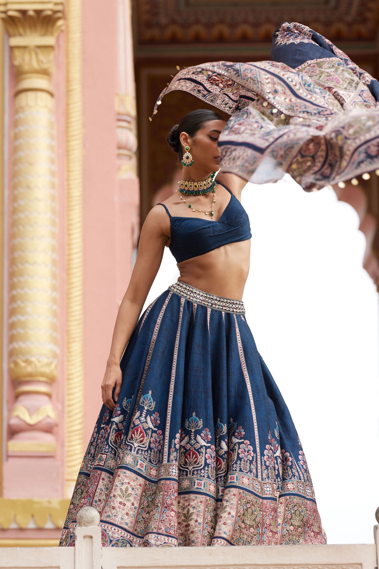 AZKA LEHENGA - BLUE