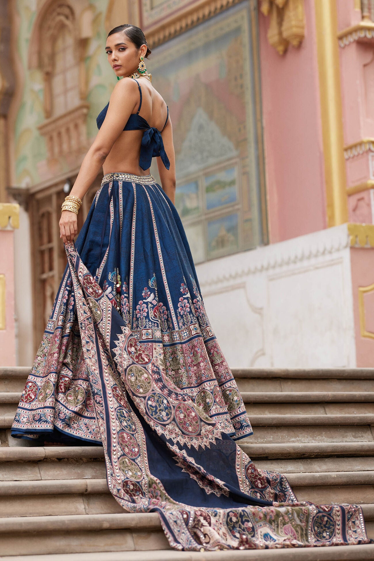 AZKA LEHENGA - BLUE