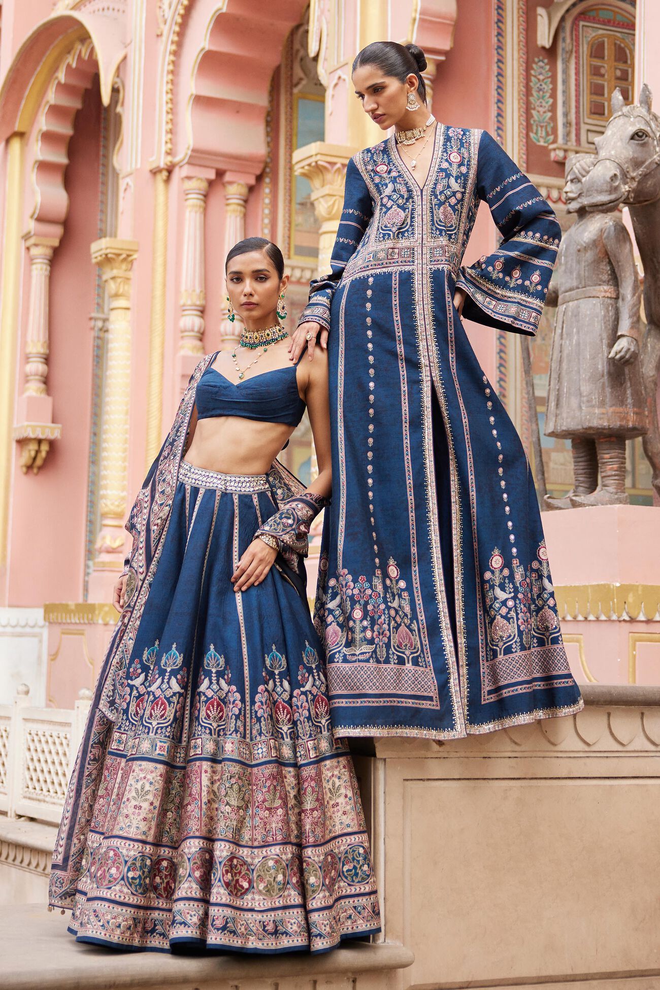AZKA LEHENGA - BLUE