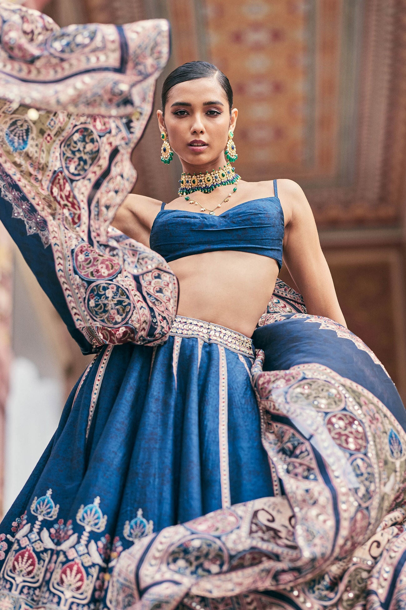 AZKA LEHENGA - BLUE