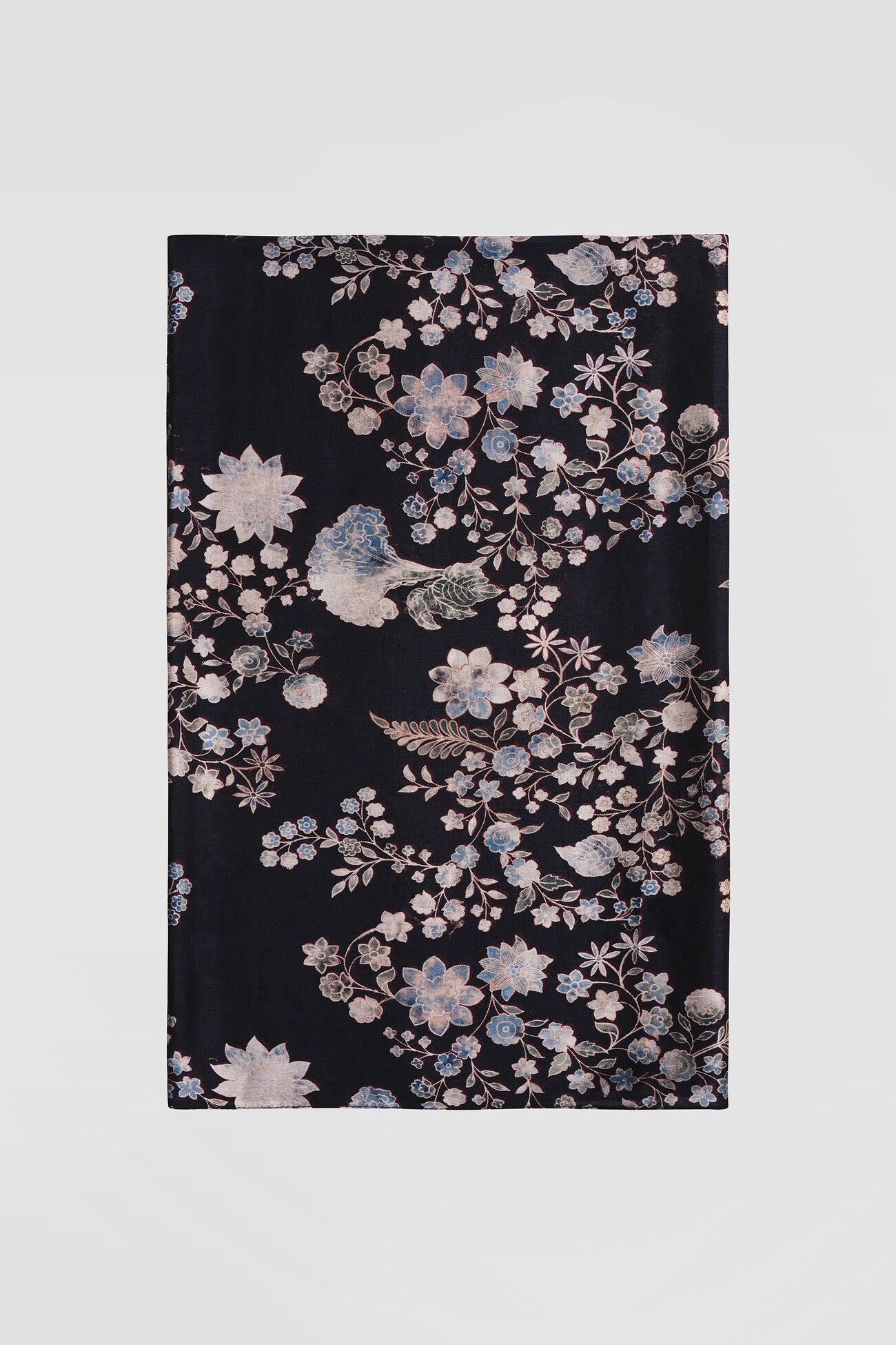 Izar Printed Sequin Saree - Black