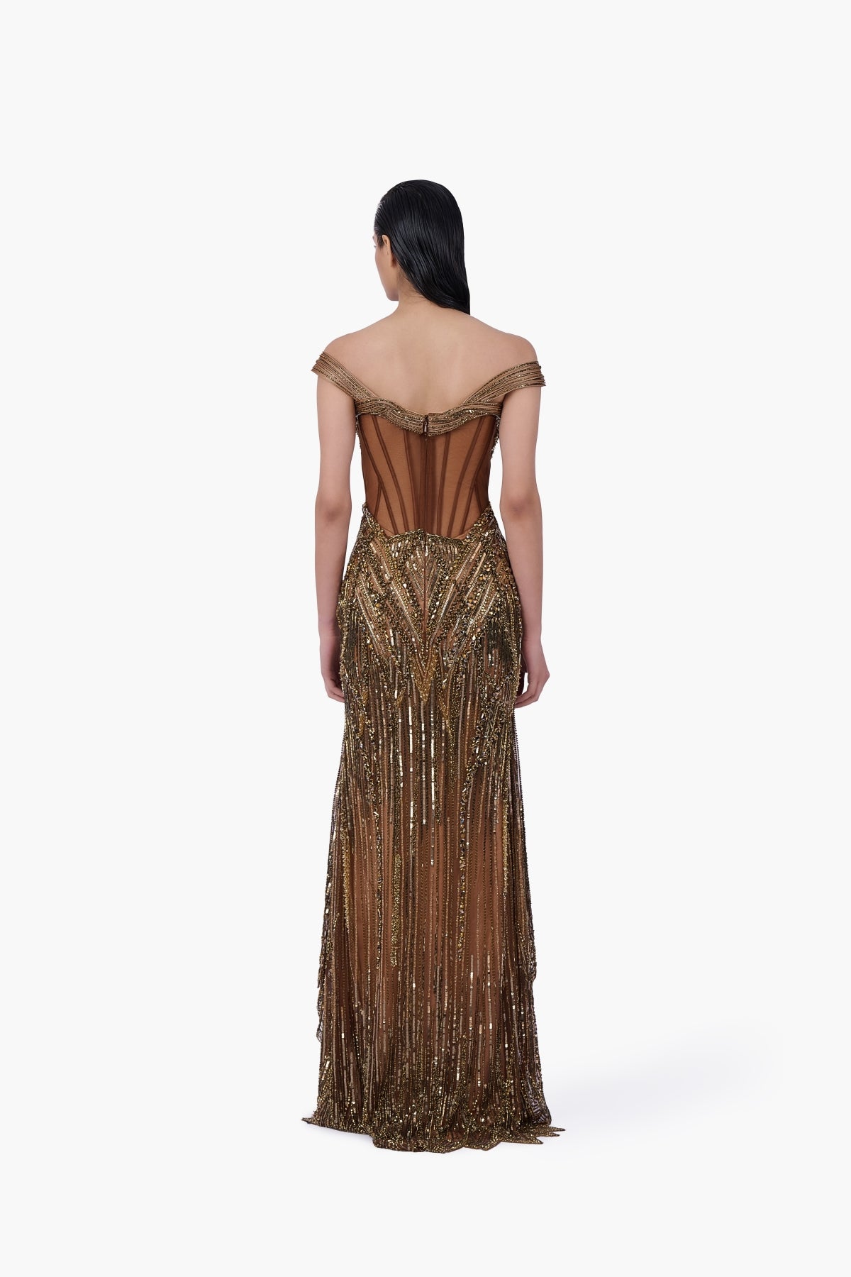 The Regalia Net Gown