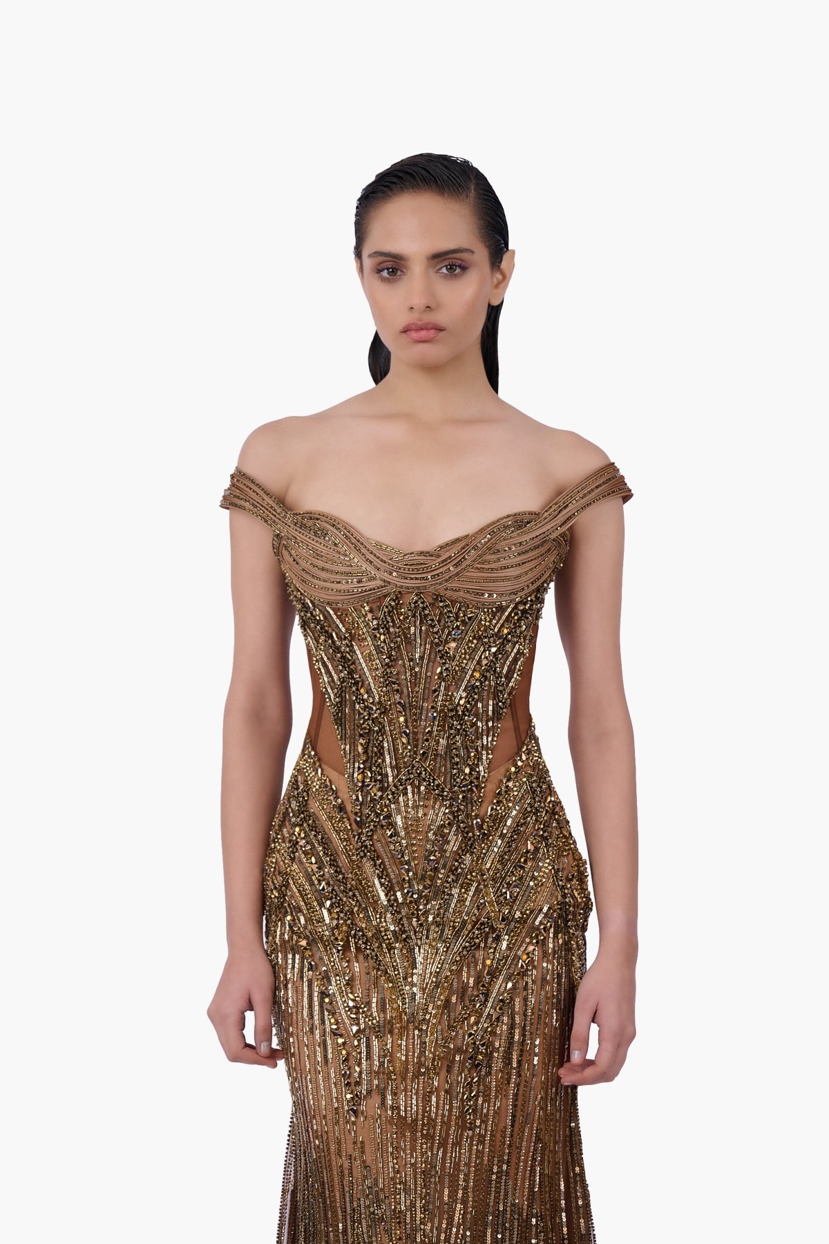 The Regalia Net Gown