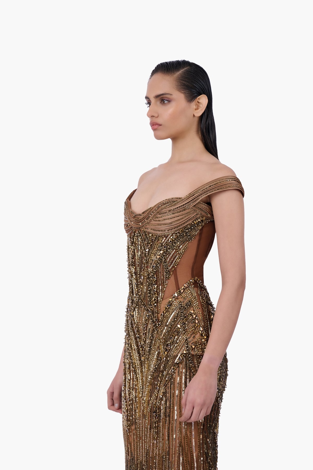 The Regalia Net Gown