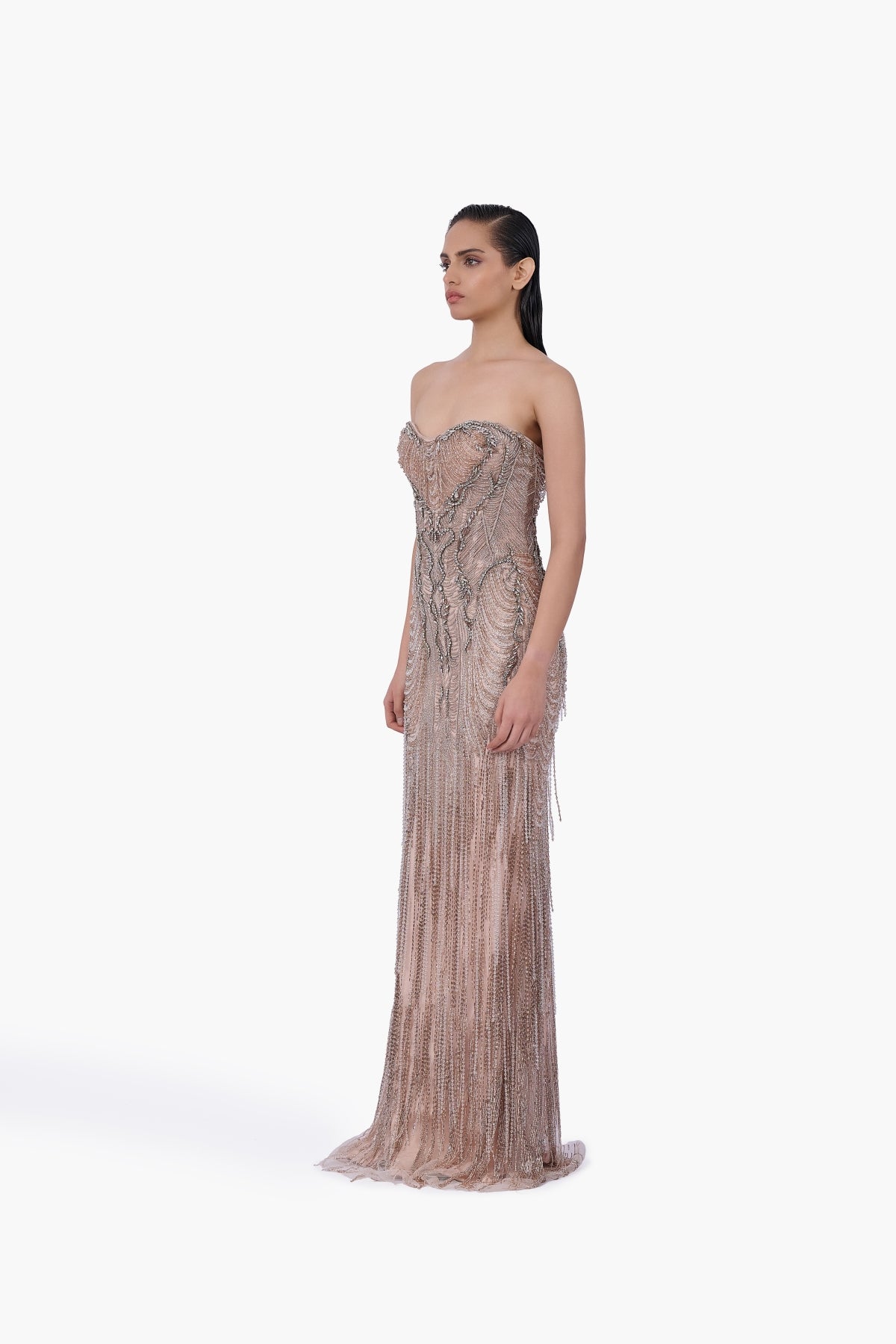 Baroque Cascade Gown