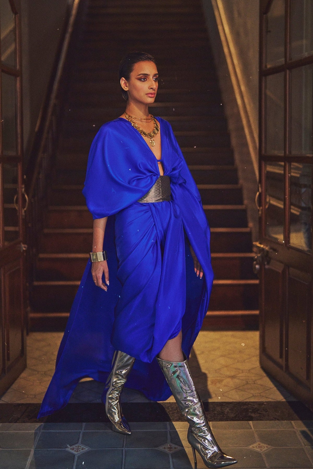 Handwoven Ultramarine Blue Silk Saree