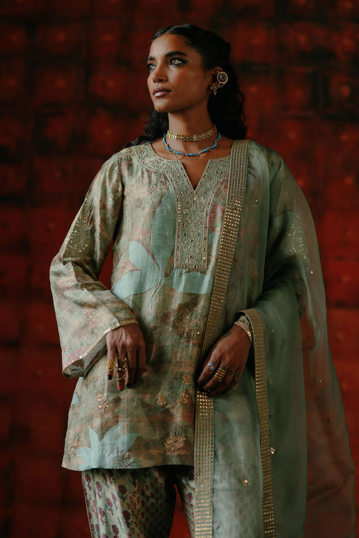 Mint kurta set