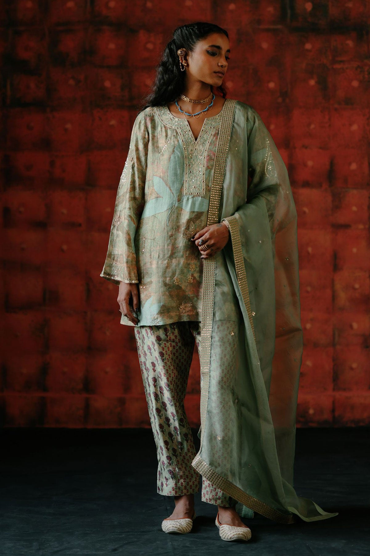Mint kurta set