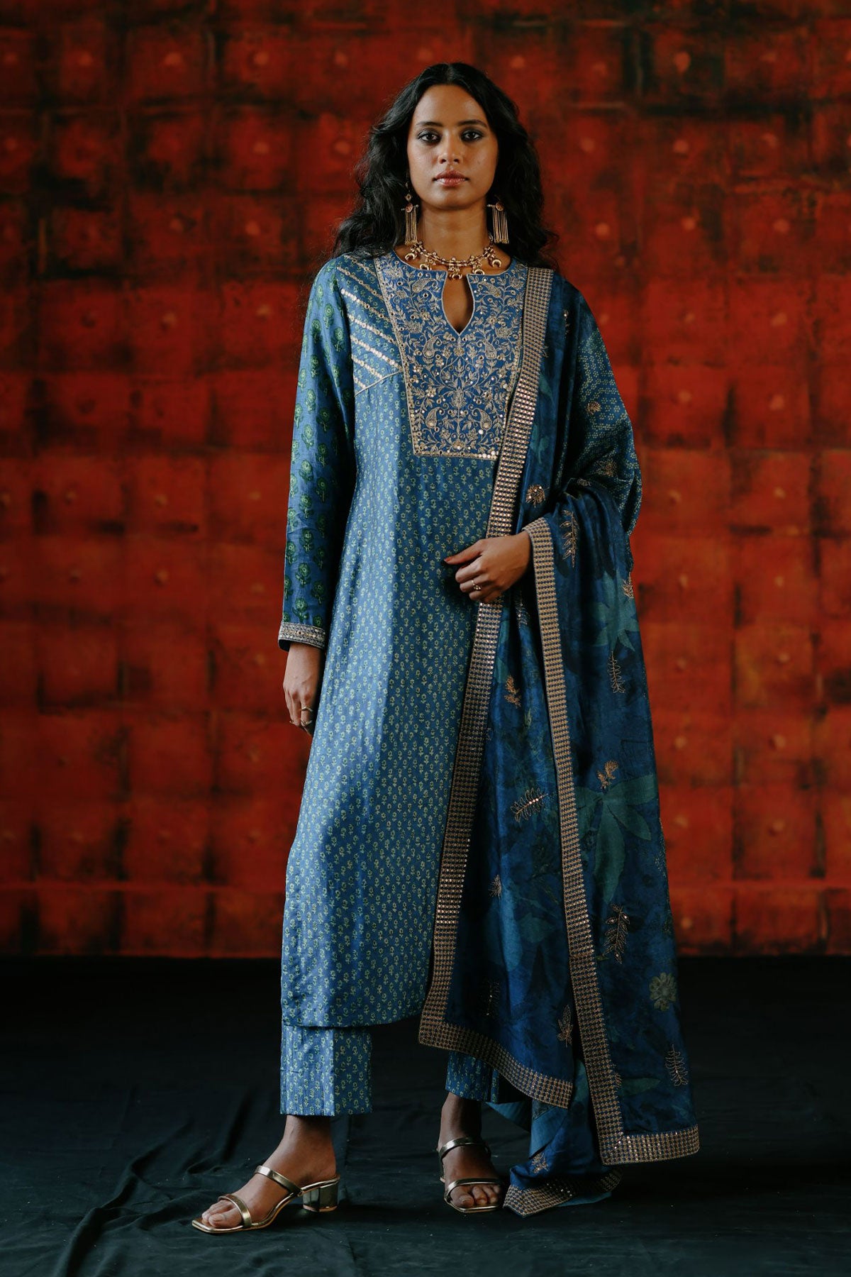 Indigo kurta set