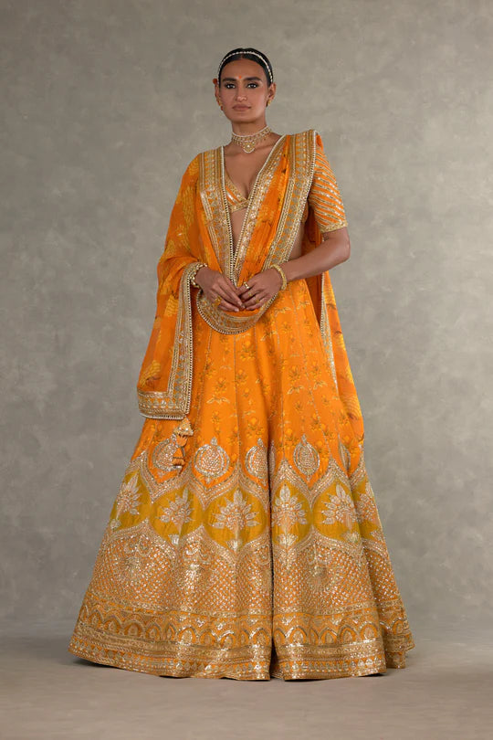 Rust Narangi-Bagh Lehenga