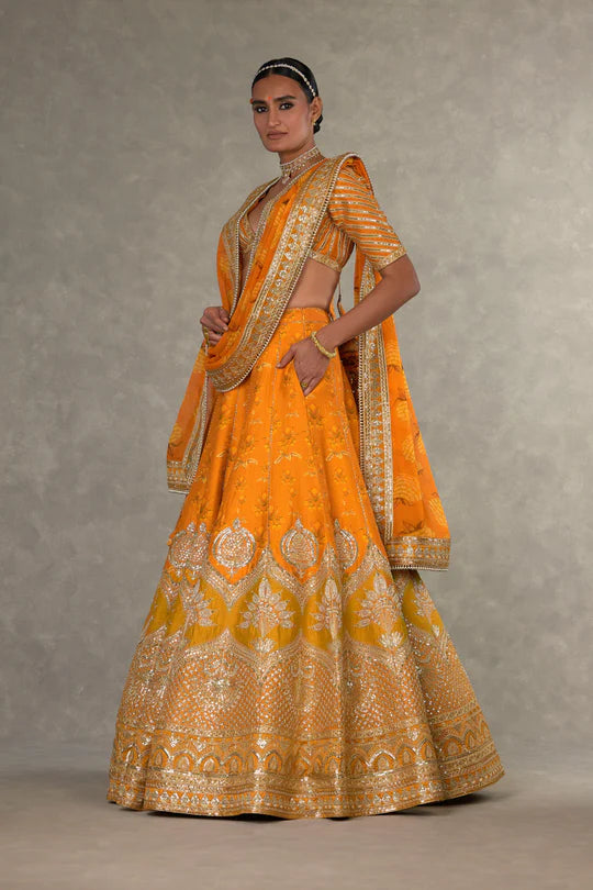 Rust Narangi-Bagh Lehenga