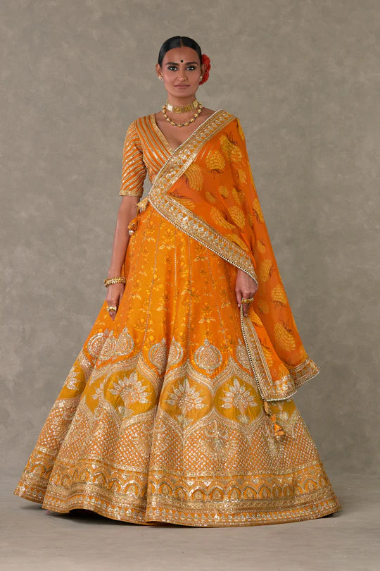 Rust Narangi-Bagh Lehenga