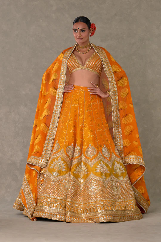 Rust Narangi-Bagh Lehenga