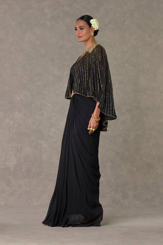 Black Neel-Kamal Cape Set