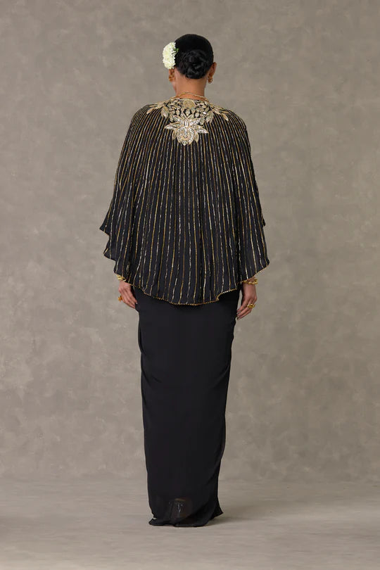 Black Neel-Kamal Cape Set