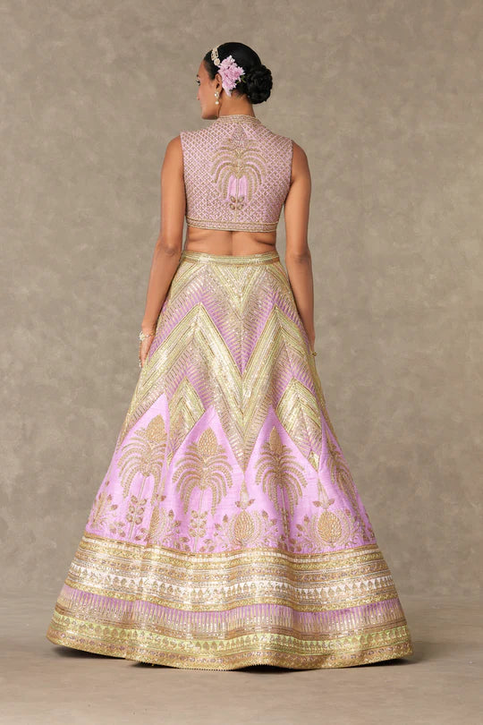 Lilac Anar-Phool Lehenga