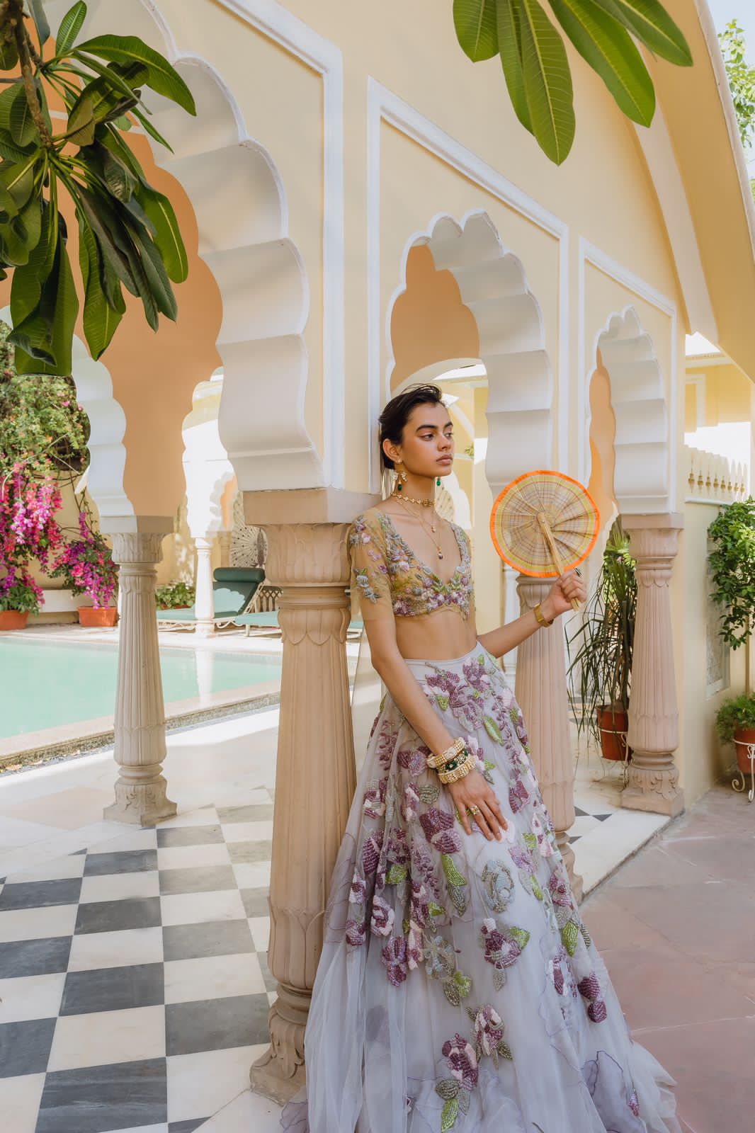 A FIELD OF PURPLE POPPIES