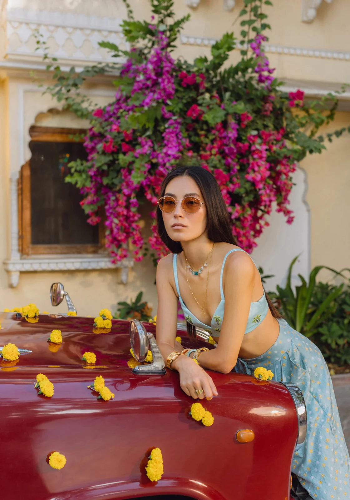 PALM TREES AND BANDHINI COORD