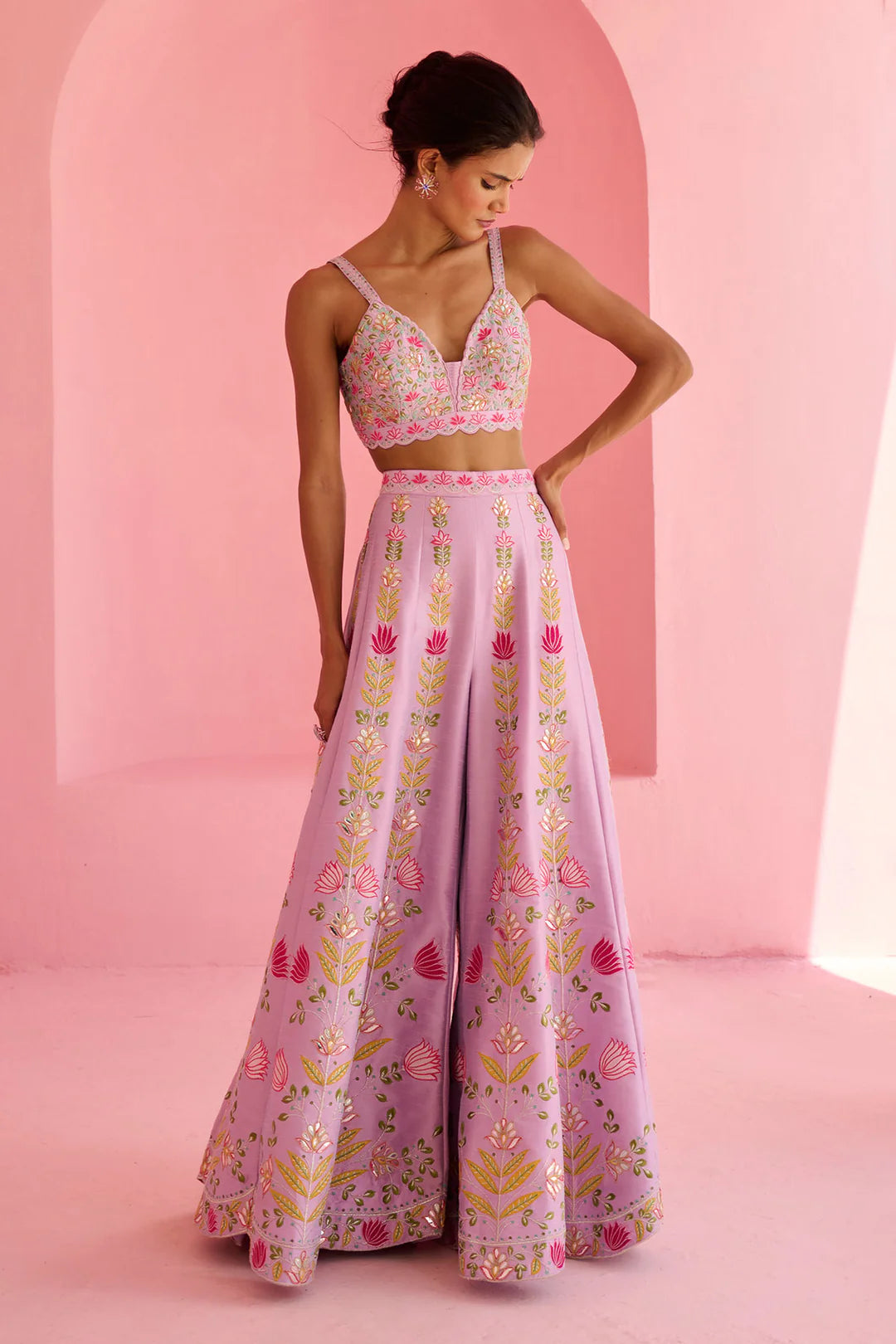 LAVENDER TULIP PALAZZO SET - Ready To Ship