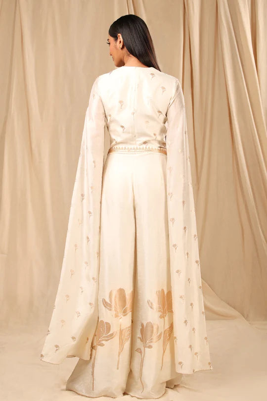 Ivory Wine Garden Palazzo Set