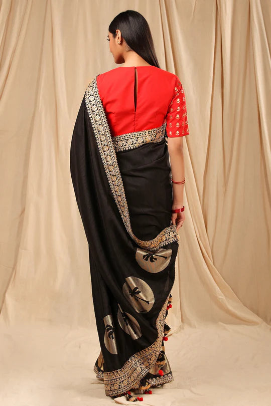 Black Coco Saree