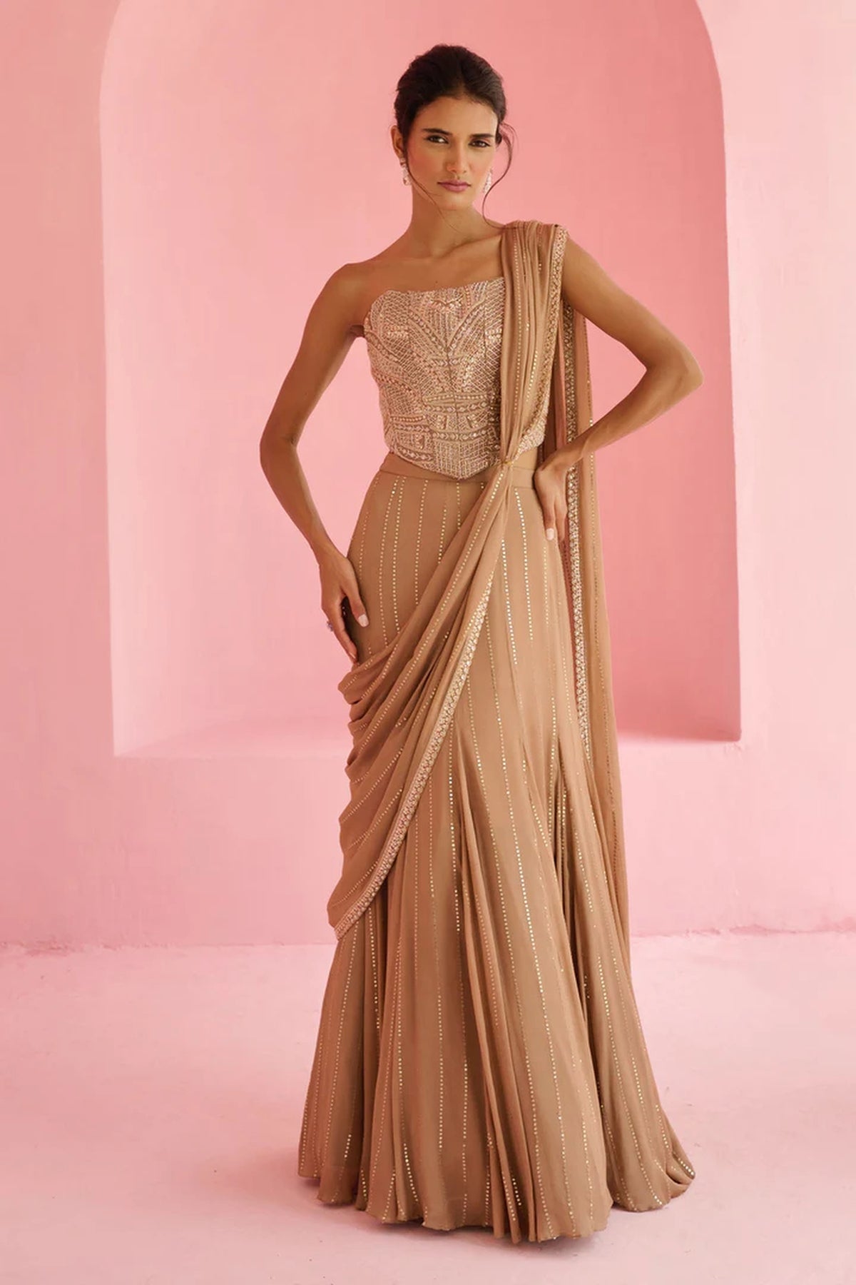 Stella Pre Drape Saree - Ready to ship
