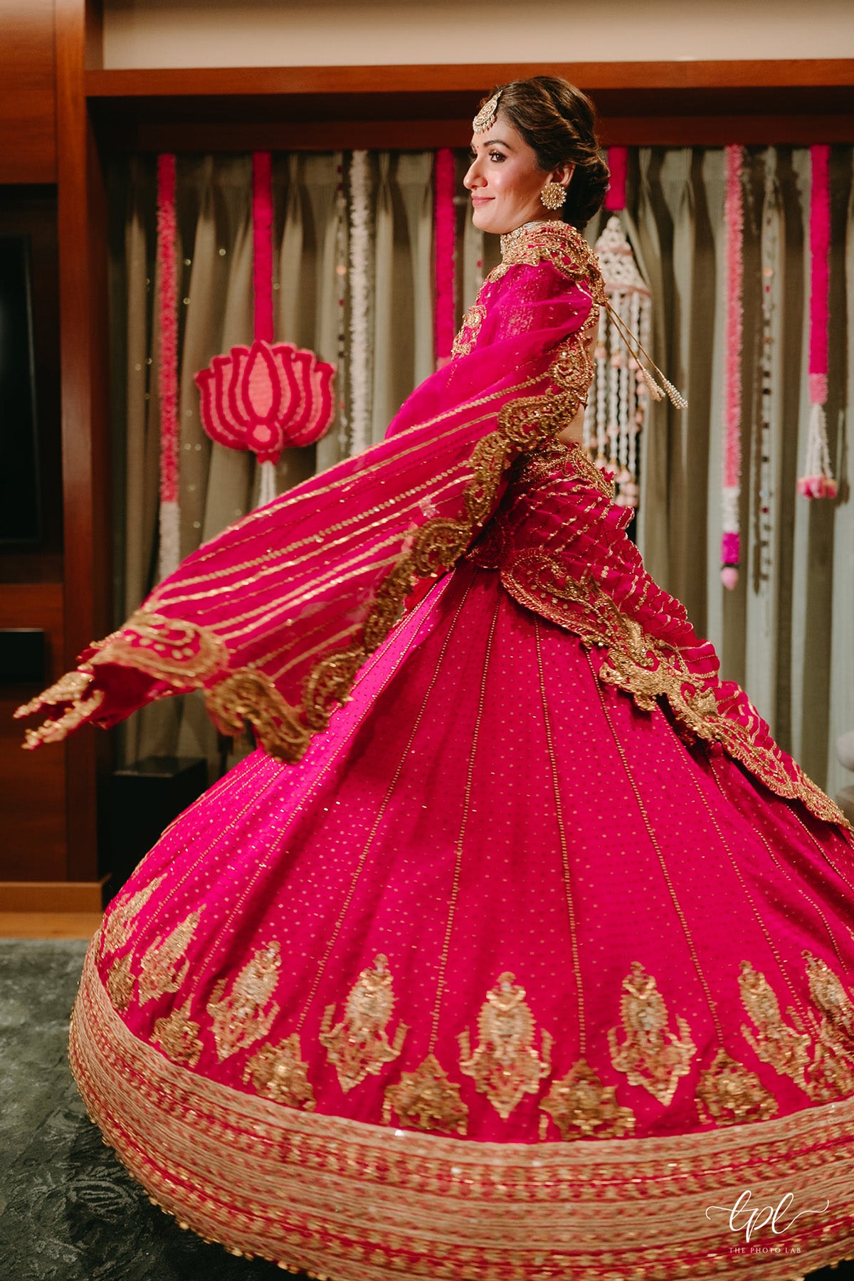 Shauna Gautam in Rani Pink Bridal Lehenga Set