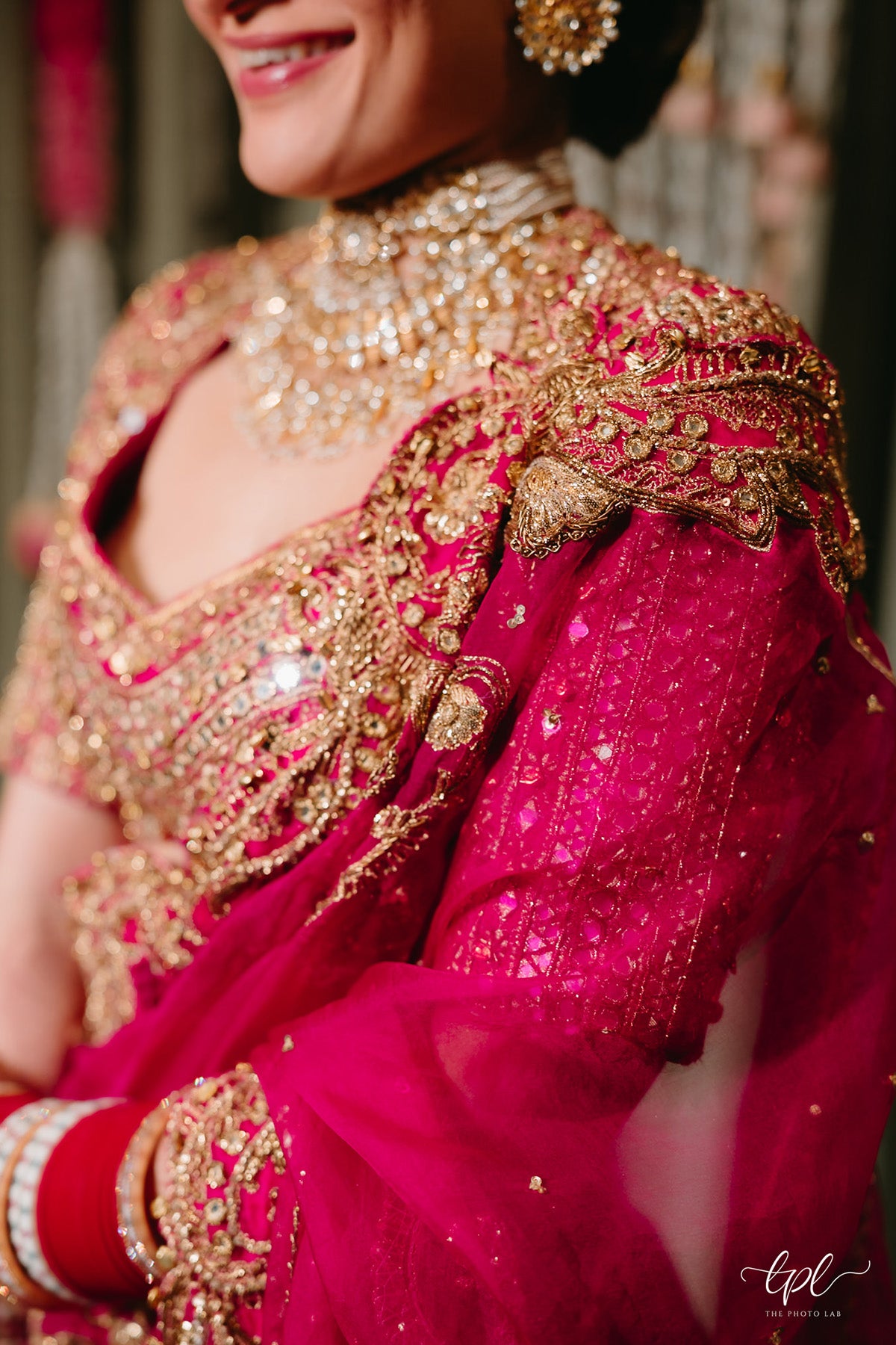 Shauna Gautam in Rani Pink Bridal Lehenga Set
