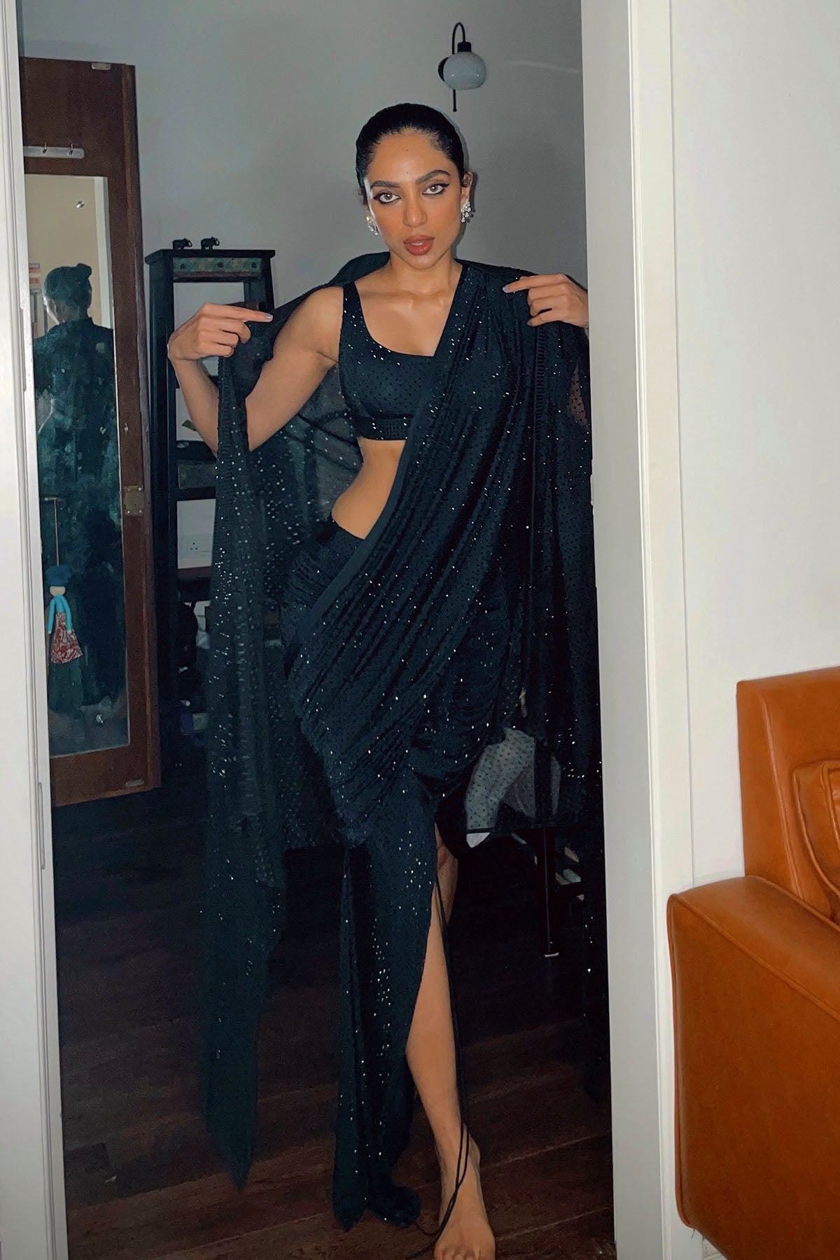 Sobhita Dhulipala in Valora Gown Set - B