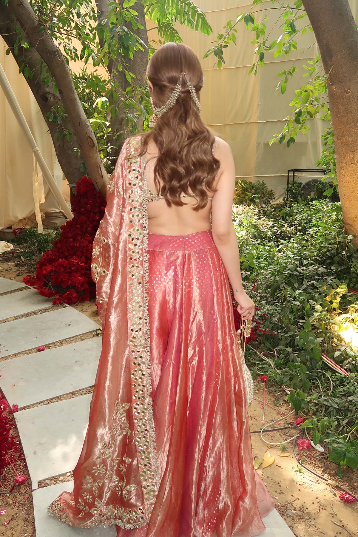 Muskan in Gulbahar Mirror Sharara Set