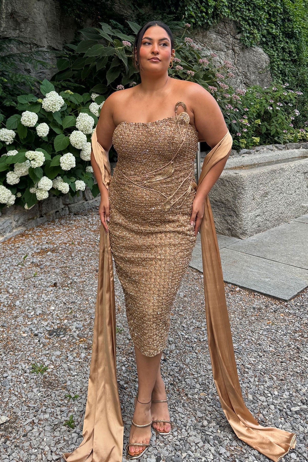 Sakshi Sindwani in "Zoe" Cocktail Gown